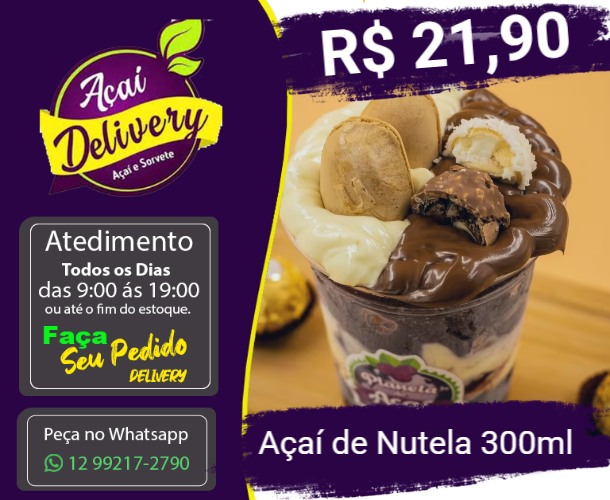 Açaí de Nutela 300ml